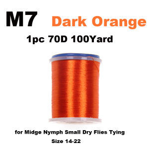 70D Fly Tying Thread for Size 14-22 Midge Nymph Small Dry Flies Tying Material Trout Fly Fishing Tying Line 12 Colors