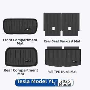 HELLOLEIBOO | TPE Trunk Liner Front Rear Use & Backrest Mat