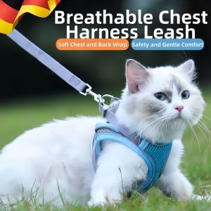 KUWUBIANJING | Escape-Prevent Breathable Vest Cat Harness For Outdoor Use