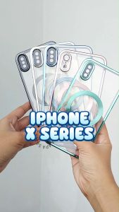 Softcase IP X XR XS XS MAX Magnet Magnetic Silikon Silicone Casing Kesing Case Bening Clear