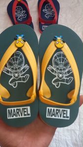 Sandal SPIDERMAN Bayi Balita Laki-laki Karet Tali Belakang Anak Baru Bisa Jalan | Sandal Jepit Kids Cowok Flip Flops Size 21-25 SPIDERMAN BATMAN