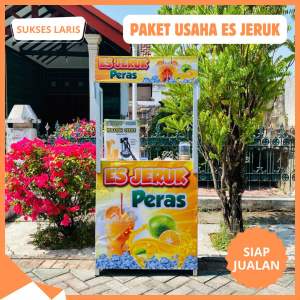 PAKET USAHA ES JERUK PERAS | PAKET JUALAN MINUMAN ES JERUK | BOOTH PORTABLE | ROMBONG LIPAT MEJA LIPAT STAND JUALAN | ALAT PERAS JERUK ALAT PRESS JERUK | FRANCHISE MINUMAN