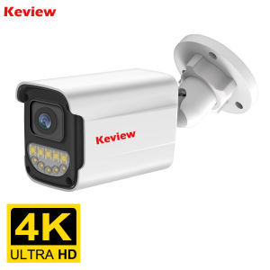 Camera Giám Sát Video 4K POE IP 4MP 8MP Tầm Nhìn Ban Đêm Camera An Ninh Chống Nước Cho NVR Onvif Audio 48V DC 12V