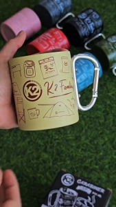 แก้วน้ำสแตนเลส K2 Carabiner Cup 350ML (Double Stainless Mug )