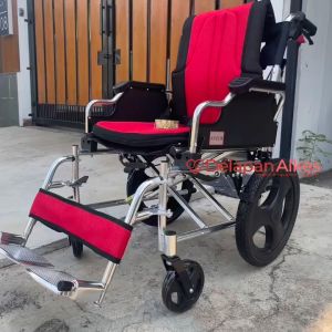 Avico Kursi Roda Travel Amor Aluminium 973 LAJ Sandaran Tangan Fleksibel Double Jok Empuk