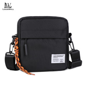 LouisWill Mini Shoulder Bag Mens Messenger Bag Travel Bag Business Bag Large Capacity Phone Bag Lightweight Casual Bag Fashion Leisure Sport Street Bag for College Student