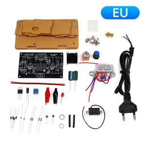 LM317 Adjustable Power Supply DIY Kit DC Voltage Regulator Module 1.25V-12V with Voltmeter Step-down Power Supply Module