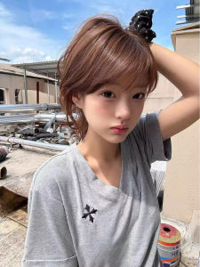 Retro American Lazy Cross Print V-Neck Short Sleeve T-Shirt Womens Summer Elastic Waist Slimming Elegant Top Cotton Blend