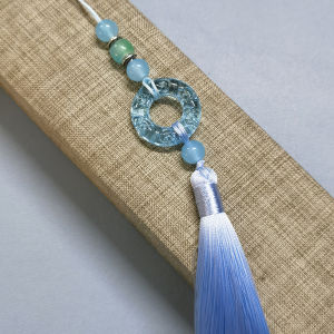 Glass Ring Phone Chain Pendant Mens Peace Buckle Schoolbag New Arrival Pendant Beiyun Circle Fan Flute Tassel Retro Style Ornament