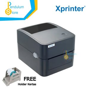 XPrinter XP D4601B Original Printer Barcode Label Stiker 4601 USB Bluetooth Printer Resi + Free Holder Kertas