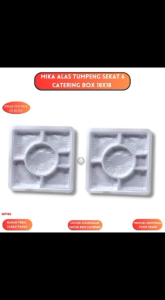 Mika Alas Sekat 6 Mika Alas 18x18 (Isi 50 Pcs-MP186)