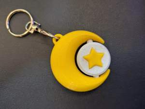 Móc khoá star&moon có thể xoay 360 độ - Đa dạng màu sắc tự chọn