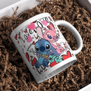 Mug Lilo & Stitch – Desain Eksklusif Keramik Premium 330ml Tahan Panas & Dingin