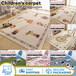 TEMPO Carpet Cartoon Household Bedside Blanket Cartoon Child Floor Mat Cute Full Room Bay Window Carpet