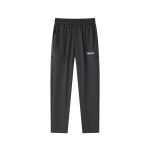 Tip-Off American Style Basketball Casual Sports Zipper Reflective Print Versatile Loose Quick Dry Long Pants Sweatpants