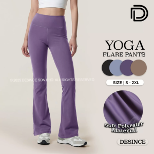 🇲🇾 DESINCE Women Bootcut Pants Woman Flared Long Pants Slim Yoga Pants Seluar Panjang Perempuan WP 029