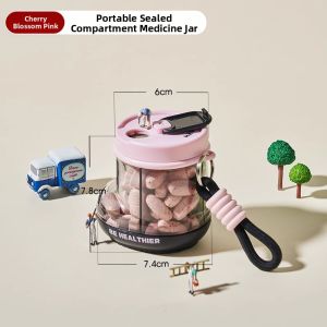 Portable Pill Organizer Week Days & 3 Meals