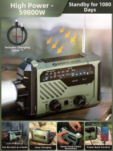RTN | Solar and Hand Crank Powered Emergency Radio & Flashlight Strong Light