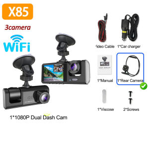 3Channel Car DVR 1080P WIFI APP Dash Cam for Cars Video Recorder Dual Len car recording camera Rear View Camera Car accessory