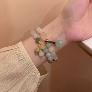 Lucky Charm Natural Jade Bracelet Temperament Luxurious Jewelry HB1167 With Jewelry Box