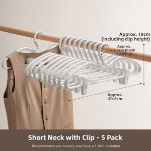 LANJIAOLUO | Non-slip Clothes Hanger With Clip No Mark