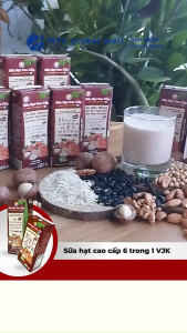 Sữa Hạt Hạnh Nhân / Macca / Óc Chó / Đậu Đen / Yến Mạch Cao Cấp VJK IĐ (Xách 20 Hộp)