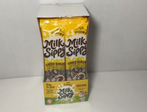 Milk Sippy หลอดดูดนม รสช็อคโก้บานาน่า (กล่อง)