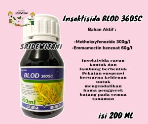 BLOD 360sc isi 200 ML TENANO INSEKTISIDA Penggerek batang Semua Tanaman Ammate