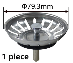 Kitchen Sink Drain Plug Cover Water Tight 8cm Kitchen Sink Strainer Drain Plug for Moen Blanco Kitchen Sink Accessories