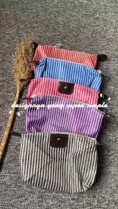 [MM] TS981 TRAVEL POUCH MAKE UP MOTIF GARIS TAS MAKE UP KOSMETIK WATERPROOF TAHAN AIR TEMPAT MAKE UP MURAH