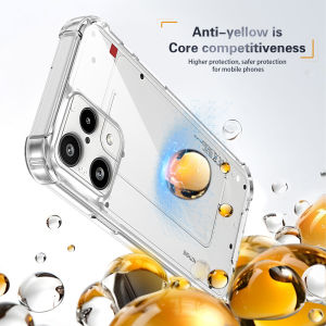 Nothing Phone 3A Lite Case Air Cushion Shockproof Silicon Bumper Clear Airbag Back Cover Hard Case for Nothing Phone 3A Lite 5G