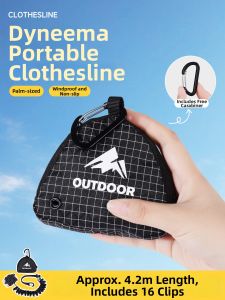 Multipurpose Portable Clothes Drying Rope Windproof Non-slip