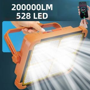 Đèn Lồng Cắm Trại Chạy Bằng Năng Lượng Mặt Trời 528LED Có Thể Sạc Lại Đèn Khẩn Cấp 25000mAh Đèn Lều Di Động Có Công Suất Lớn Với Ngân Hàng Điện Dung Lượng Lớn