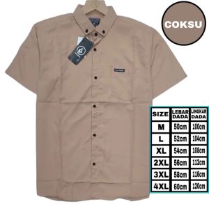 kemeja pria lengan pendek distro kemeja polos lengan pendek dewasa katun premium