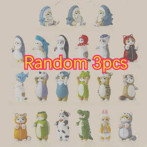 Bandai | Mofusand Cute Cat Figures Cosplay Animal Kitten Model Table Decoration Mini Figurine Toys Birthday Gifts