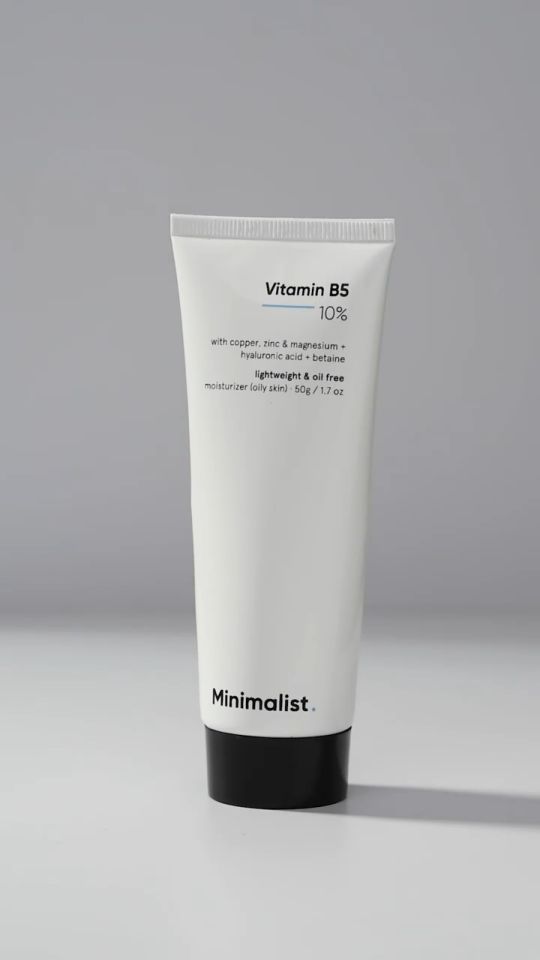 Minimalist 10% Vitamin B5 Oil-Free Lightweight Face Moisturizer with Zinc For Oily & Acne Prone Skin | For Women & Men | 50 gm