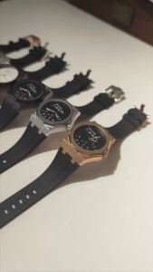 Luxury Octagon Case Mens Watch Silicone Watch Strap Waterproof Wristwatch "Who Cares Im Already Late" Fun Slogan Dial Watch