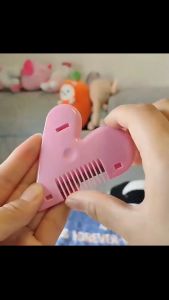Pink Mini Hair Trimmer Love Heart Shape Hair Cutting Comb Body Bikini Hair Removal Hair Brushes With Blade