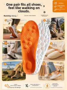 ZHIHAOEN | Arch Support Cushioned Insoles Anti-fatigue