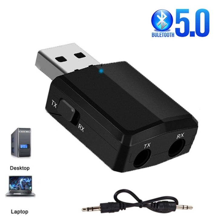 3 In 1 USB Wireless Bluetooth Adapter 5.0 Transmiter Bluetooth For