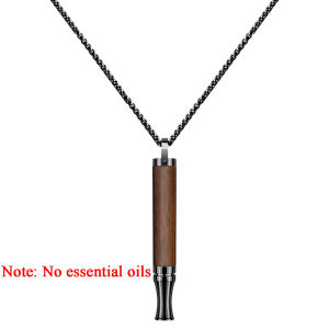 Quit Smoking Whistle Necklace Mindfulness Breathing Stress Relief Anxiety Relief  Steel Quit Smoking Necklace Whistle Pendant