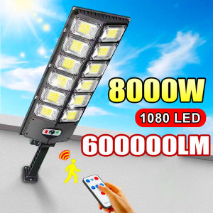 2025 New 8000W/4000W/500W LED Outdoor Solar Lights Motion Sensor Wall External Solar Lamp Sunlight Power Street Garden Light