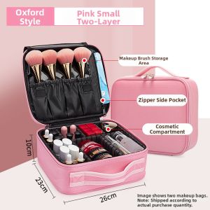 ZHUOLESHI | Portable Large Capacity LED Makeup Bag