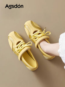 Agsdon | Breathable Ballet Style Mary Jane Shoes with Hook-and-loop Strap