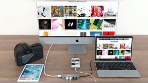 USB HUB 3.0 Type C Adapter Multi Port 8 In 1 Macbook and Windows and Windows Laptop Extension