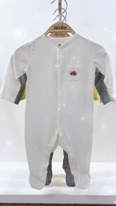 Bộ bodysuit bộ liền thân liền tất cho trẻ sơ sinh nhiều màu sắc Boube vải Cotton organic thoáng mát - Size Newborn