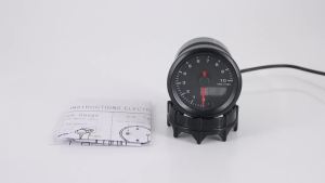 RYSJM | 2inch 52mm Car Tachometer 0-10000 RPM Gauge 7 Colors Pointer RPM Meter Dual Display With Stepper Motor customized