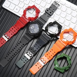 เคส Tali Jam Tangan Karet สำหรับ Casio G-SHOCK สปอร์ต GA-100 GA110 GD120 GAX GLS110 ซิลิโคนสายรัดข้อมือกันน้ำสร้อยข้อมือเรซิน