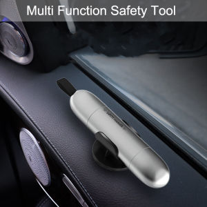 2-In-1 Portable Car Safety Hammer Emergency Glass Breaker Seat Belt Cutter Escape In Water Car Outdoor Self Defense Tool Gift