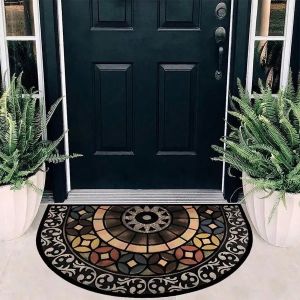 VIKAMA Vintage Stone Tile Doormat Stain-Resistant And Easy To Maintain Entrance Hall Doormat Bathroom And Toilet Area